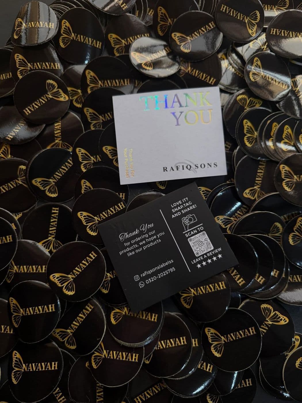 Hang tags example by Rafiq Sons Labels