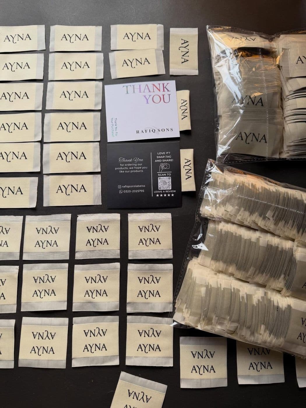 Woven labels example by Rafiq Sons Labels