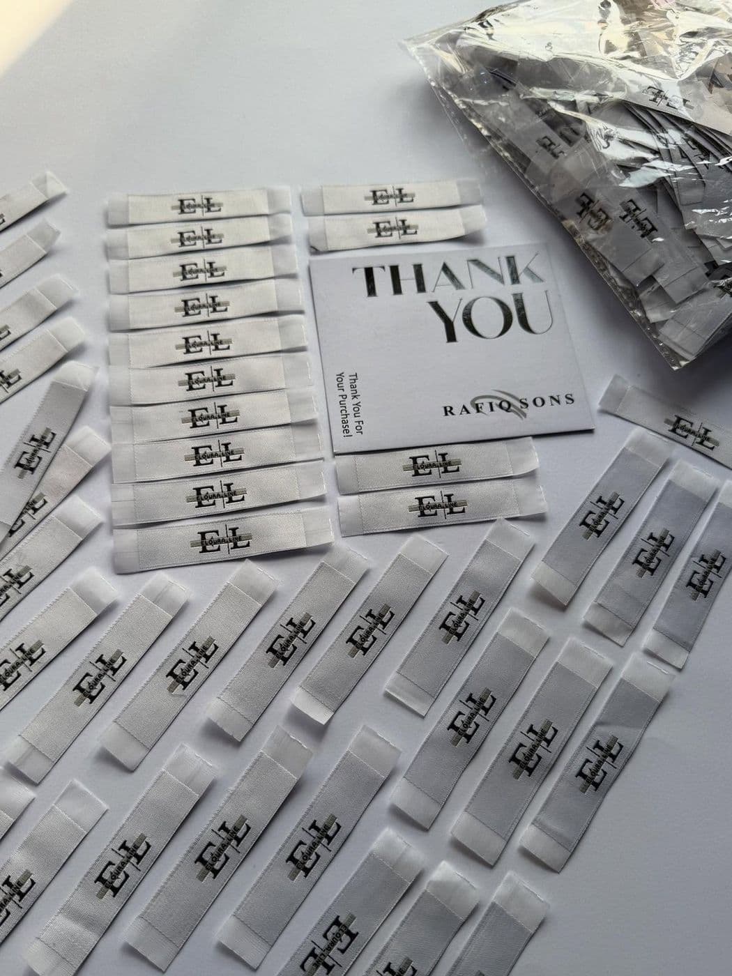Satin labels example by Rafiq Sons Labels