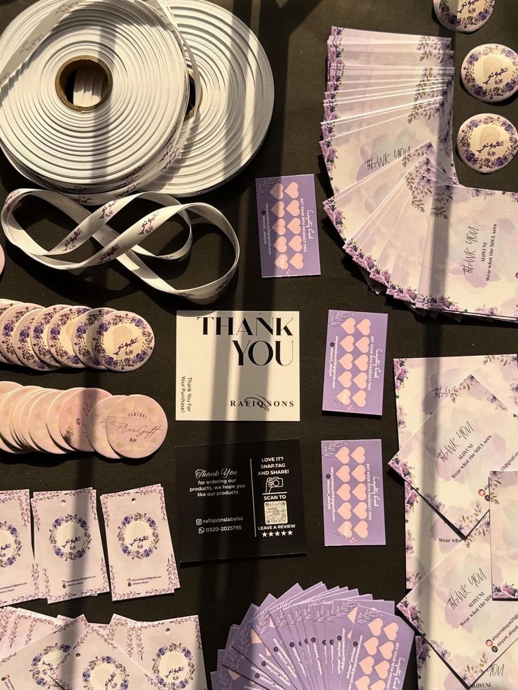 Hang tags example by Rafiq Sons Labels